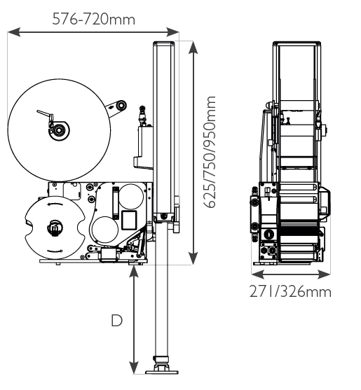 Technical specifications Domino Mx350i-T